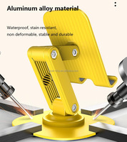 Alliage 360 Auto Rotation Réglable Métal Bureau Étanche Pliable Berceau Support de Bureau Cellule Supports de Téléphone Mobile Pour Téléphone
