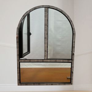 Phong cách châu Âu Thiết kế Retro vòm hình đôi kính cửa sổ biệt thự cửa sổ trang trí biệt thự - Product Image 2