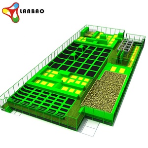 Petite aire de jeux pour enfants à prix d'usine équipement d'intérieur Bungee Jumping Square <span class=keywords><strong>Trampoline</strong></span> Park - Product Image 6
