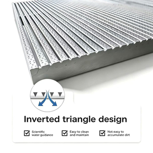 Grille circulaire antidérapante à points convexes et denses pour drain de sol linéaire, idéale pour la zone arrière de la cuisine, haute capacité de charge, personnalisable - Product Image 3