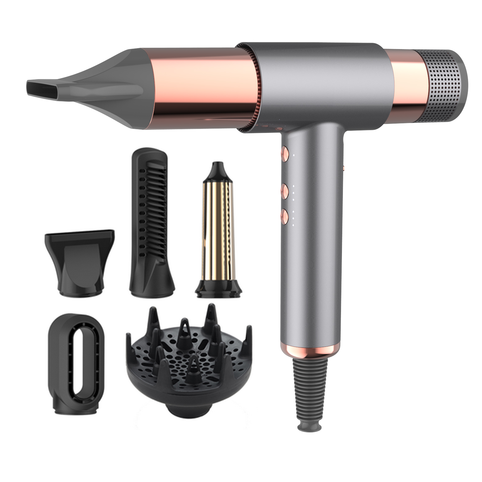 Новый продукт OEM 1600 Вт Т-образный вертикальный обратный фен для волос bldc, салонный Электрический Фен постоянного тока, бесщеточный фен для волос