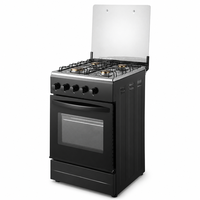 Penjualan Panas Kompor Gas Stainless Steel Multi-fungsi dengan Penutup Kaca Tempered Mesin All-in-one 4 Tungku Pembersihan Otomatis untuk Luar Ruangan.