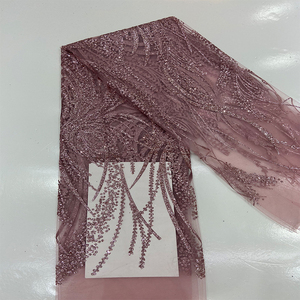 Honglong Váy Cưới Đính Cườm Màu Trắng Lưới Đính Kim Sa Pha Lê Sang Trọng Thiết Kế Mới Vải Ren - Product Image 4