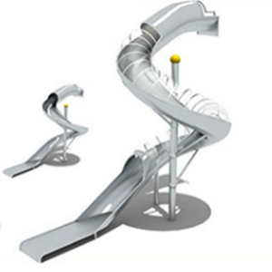Toboggans professionnels en <span class=keywords><strong>acier</strong></span> inoxydable OEM personnalisés toboggan glissant extérieur équipement de terrain de jeu pour enfants - Product Image 1