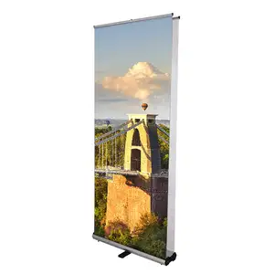 Goede Selling Printing Gebogen Roll Up Banner Roll Up Douchegordijn