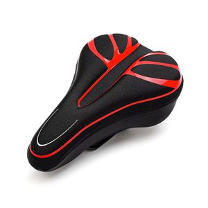 Housse de selle de vélo en silicone, rembourrage en gel épaissi, accessoires de cyclisme pour vélo de montagne, design sportif unisexe pour adultes - Product Image 5