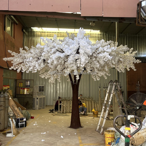 A107 10ft 12ft albero di fiori di grandi dimensioni albero artificiale di seta rosa grande in fibra di vetro finto fiore di ciliegio albero per decorazione di nozze - Product Image 5