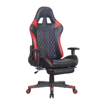 Chaise de jeu PC de course ergonomique réglable de haute qualité, pivotante, en métal et tissu, accoudoirs 4D, fonction de refroidissement inclinable pour le bureau