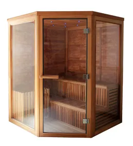 PIKES A-1212 lusso nuovo Design Sauna produttore tradizionale Sauna secca cedro barile Sauna in vendita 2-6 persone