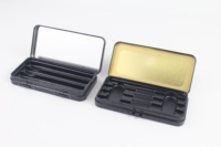 Boîte rectangulaire en métal personnalisée en forme de cœur Couvercle carré fin pour emballage d'aliments pour animaux de compagnie Biscuits Bonbons en vrac en forme de cœur
