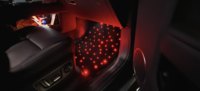 Tapis de sol de voiture à éclairage étoile LED pour les pieds avant et arrière des voitures