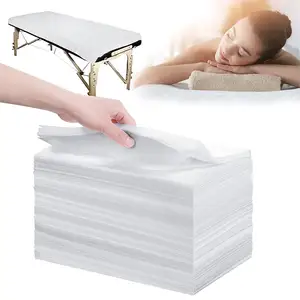 100 adet Spa PP dokunmamış tek kullanımlık masaj masa yaprak yatak kapakları vakum tek kullanımlık yatak çarşafı kapak spa tek kullanımlık spa olabilir