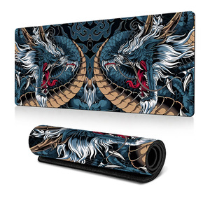 Dragon Großes Gaming-Mauspad Schreibtischunterlage, Hochwertiges Mikrogewebe für Präzise Maussteuerung, Rutschfeste Gummiunterseite, Genähte Kanten - Product Image 6