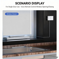 Actuador Eléctrico de Ventana Plegable Automático de Aleación de Aluminio Moderno de 24V CC con Montaje por Tornillos Inteligente y Función WIFI Opcional para Villas