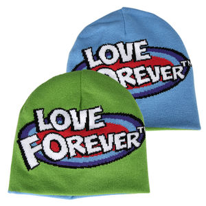 Пользовательский Логотип Y2k графический дизайн по всей фотографии печать жаккардовая Трикотажная двусторонняя уличная одежда без складывания шапка с черепом Шапка-бини - Product Image 3