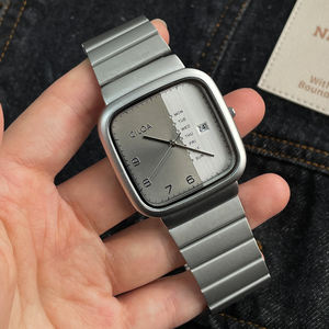 CILOA Square Silver Luxury Gift <b>Watch</b> Men's Brand 2025 New Trendy Fashion High Quality Waterproof Customizable Quartz <b>Watch</b> - Product Image 2