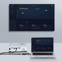 Kabel konverter Video USB 3.0 ke HDMI, untuk adaptor HDMI eksternal USB untuk Desktop Laptop Macbook Output tipe DC