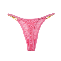 Culottes string en dentelle florale pour femmes Tiger, avec strass, bretelles réglables, sexy, transparentes, multicolores