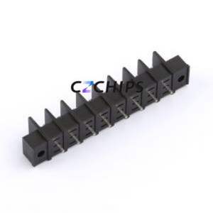 MX25CM-7.62-08P-BK01-Cu-S-A Barrier Terminal Block Through hole,P=7.62mm Connector Two Sides 7.62mm 1x8P Straight Pin - Product Image 2