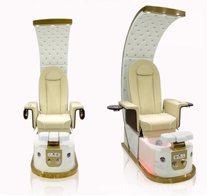 เก้าอี้นวดเท้าสปาไฟฟ้าสุดหรูทันสมัยสำหรับทำเล็บมือและเล็บเท้า สีชมพู แบบไม่ใช้ระบบประปา พร้อมปั๊มเจ็ท - Product Image 5