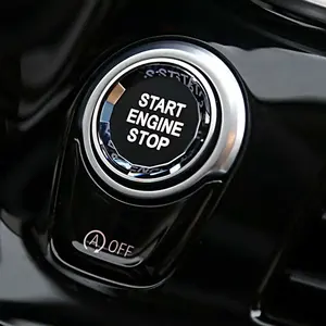 Cubierta Decorativa de Cristal para el Botón de Encendido/Apagado del Motor, Adhesivo para el Interior del Vehículo, Compatible con Toyota, Barus y Lexus - Product Image 1