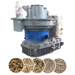 2T/h Heavy duty auto-lubrication ring die industry using wood sawdust biomass pelletizer