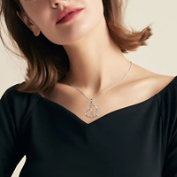 Bijoux pour les amoureux du sport Collier en forme de cœur pour fille de baseball bicolore en argent sterling 925