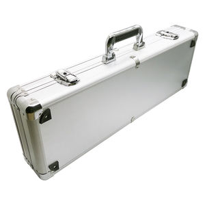 Valise de transport à prix d'usine, boîtes en aluminium argentées pour <span class=keywords><strong>guitare</strong></span>, personnalisables, support OEM pour l'emballage - Product Image 5