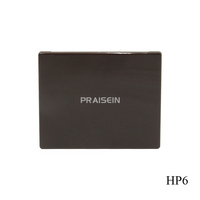 Palette de fards à paupières carrée en plastique marron vide à 12 couleurs avec miroir, design personnalisé