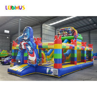 Castillo Inflable Grande para Exteriores, Casa de Brinco Inflable de Grado Comercial con Tobogán para Fiestas Infantiles de Alquiler