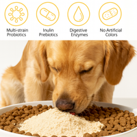 Friandises à mâcher molles probiotiques OME pour chiens et chats - Absorption rapide, soutien immunitaire, biologiques, riches en protéines pour la peau et le pelage, la santé digestive et articulaire