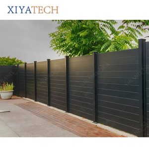 Valla de privacidad de aluminio para exteriores XIYATECH con paneles de listones para paisajismo moderno, barandilla de tubería de hierro, diseños de barandillas de balcón de hierro - Product Image 6