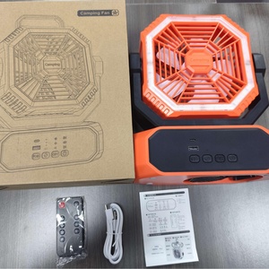 Lámpara de Lectura Recargable de 20000mAh con Alimentación USB, Mini Ventilador de Escritorio Ajustable para Exteriores y Hogar, Personalizable - Product Image 2