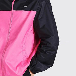 2023 OEM venta al por mayor de impresión personalizada ligera a prueba de viento color bloque deporte chaqueta cortavientos para los hombres - Product Image 6