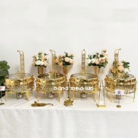 Neues Design Gastronomiebedarf Chafing-Dish-Set Metallisches Buffet Wärmer für Catering und Veranstaltungen