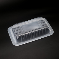 Plateau alimentaire en plastique Kingstar, plateau alimentaire biodégradable, plateau en PP