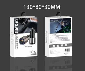 <span class=keywords><strong>Cargador</strong></span> de Coche Mini de Aleación de Aluminio de 90W al por Mayor con Puertos Duales USB-A/USB-C, Carga Rápida QC3.0 PD, Protección OTP/OCP, Accesorios para Automóvil - Product Image 3