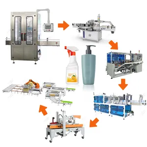 LeadWorld Full Automatic Daily Chemicals Reagent Filling Solution Filling Capping Machine Production Line