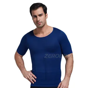 ZEROBODYS W064, paneles reafirmantes clásicos sin costuras, compresión, barriga plana, entrenador de cintura para hombres, ropa moldeadora