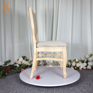 Sillas <span class=keywords><strong>Luis</strong></span> de Madera Maciza para Comedor, Muebles de Interior para Eventos y Banquetes de Hotel - Product Image 6