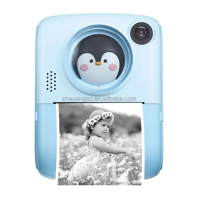 Factory Wholesale max 32GB photo sticker 2.0 inch IPS 40MP filter 1080P digital mini camera kid camera with printer