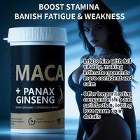 Capsules de Maca Plus Bio, Maca Ginseng, Maca Noire, Booster d'Énergie et de Vigueur, Complément Herbal pour Adultes, 120 gélules
