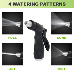 SUNSHINE Easy Control Lightweight Adjustable High Pressure Water <strong>Spray</strong> Gun Hose Nozzle <strong>Set</strong> for Watering Garden - Product Image 2