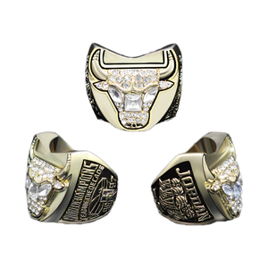 Bán buôn 1997 Mỹ giải đấu bóng rổ vô địch Nhẫn cổ điển Bulls người hâm mộ đồ trang sức kỷ niệm Vòng - Product Image 1