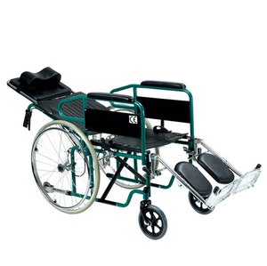 ידני פלדה מתקפלת לכיסא גלגלים קל עמיד עם בלם יד לקשישים - Product Image 2