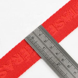 สายรัดกระเป๋าเป้สะพายหลังแบบทอผ้าแจ็คการ์ดโพลีโพรพิลีน PP ขนาด 32 มม. พร้อมโลโก้สั่งทำ - Product Image 5