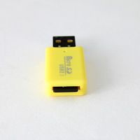Lector de tarjetas Micro, adaptador de lector de tarjetas de memoria T-Flash, lector de tarjetas portátil para coche, Compatible con TF MICRO