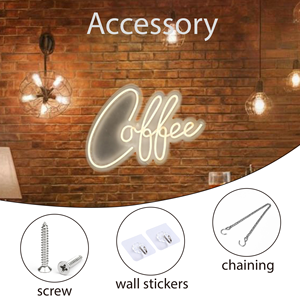 Enseigne lumineuse LED néon moderne, ronde, à intensité variable, décoration murale, décorations de fête, café, petite, en plastique, colorée, art, 60 80, à fixer - Product Image 3