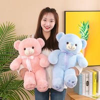 Boneka Beruang Teddy Lembut dengan Bulu Imitasi dan Isian Kapas PP Mainan Penghilang Stres Ukuran 51-99cm Hadiah Hari Valentine