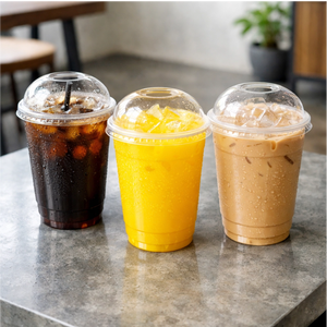 Vasos de Plástico PET Transparentes Desechables con Logotipo Personalizado, de 8oz, 12oz y 16oz, Reutilizables, con Fondo Redondo, para Café, Bebidas Frías y Jugos - Product Image 6